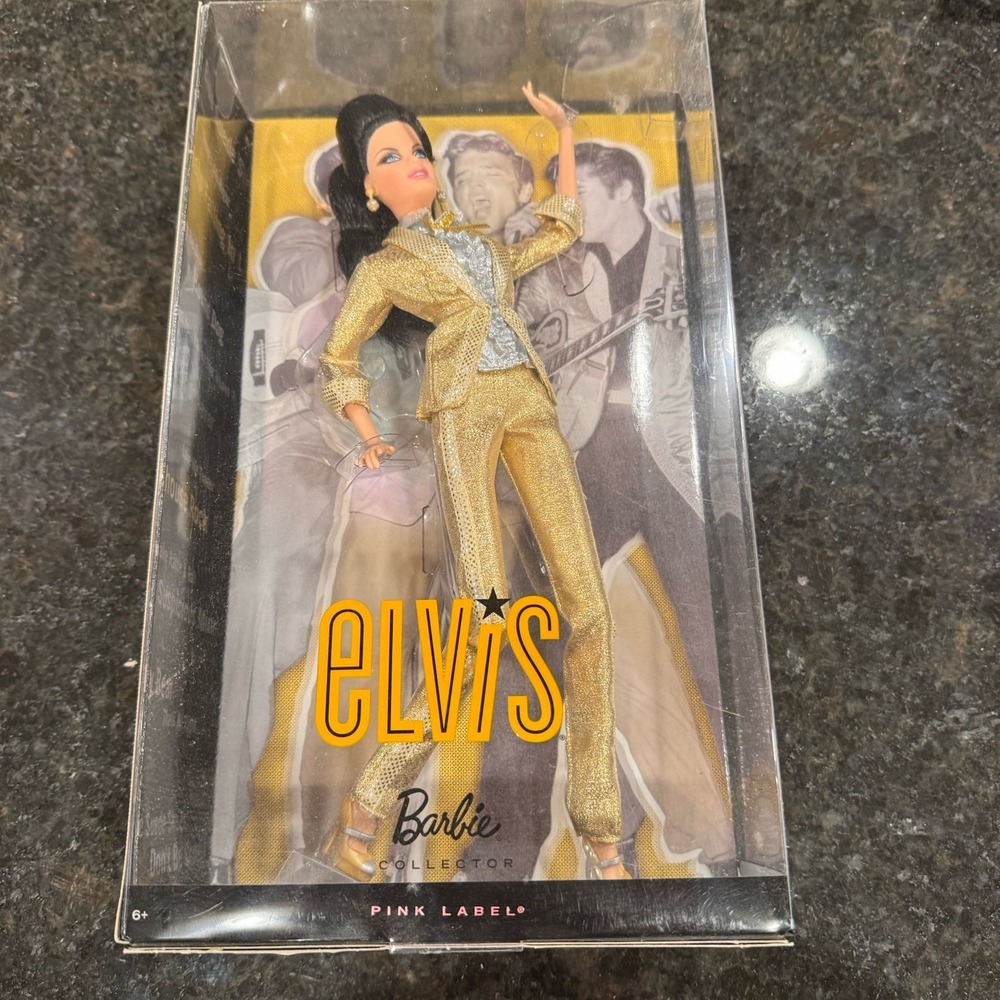 Barbie as Elvis Presley, Gold Suit Doll, Pink Label, Mattel, T7907